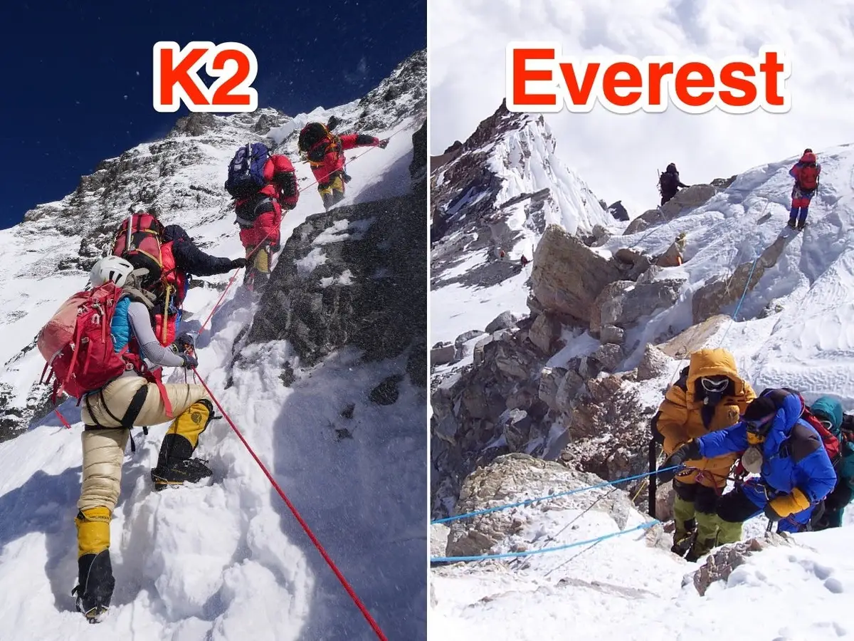 آیا K2 از اورست سخت‌تر است؟