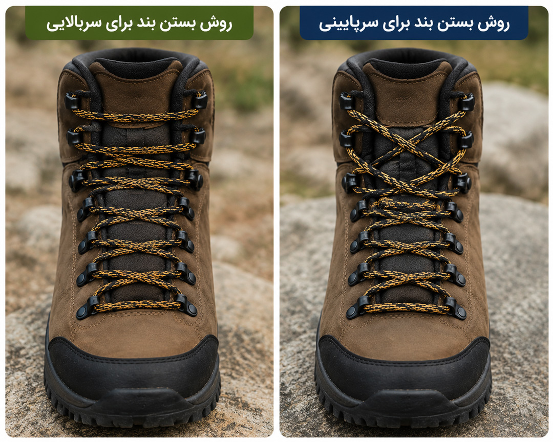 بهترین روش بستن بند کفش برای سربالایی و سرازیری