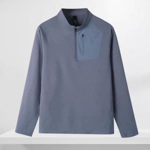 تیشرت نیم زیپ مردانه اسنوهاک کد 7456