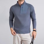 تیشرت نیم زیپ مردانه اسنوهاک کد 7456